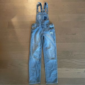 Cherokee stretch multi color denim overalls